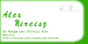 alex mireisz business card